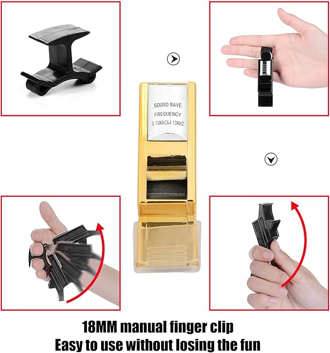 Silbato profesional para árbitro de fútbol dorado miniatura 5