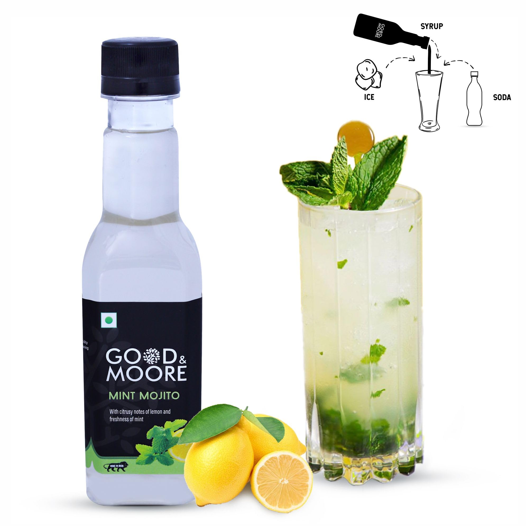 See full amazon price history chart for GOOD&MOORE Mint Mojito Syrup | For Cocktails, Mocktails, Sodas, Ice-Teas, Beverages, Juices And More | Concentrated Syrup | Ready To Mix | Mixer | Premium Syrup | 250Ml GOOD&MOORE Mint Mojito Syrup | For Cocktails, Mocktails, Sodas, Ice-Teas, Beverages, Juices And More | Concentrated Syrup | Ready To Mix | Mixer | Premium Syrup | 250Ml (B08QYNL81X) Amazon Price History, Amazon Price Tracker