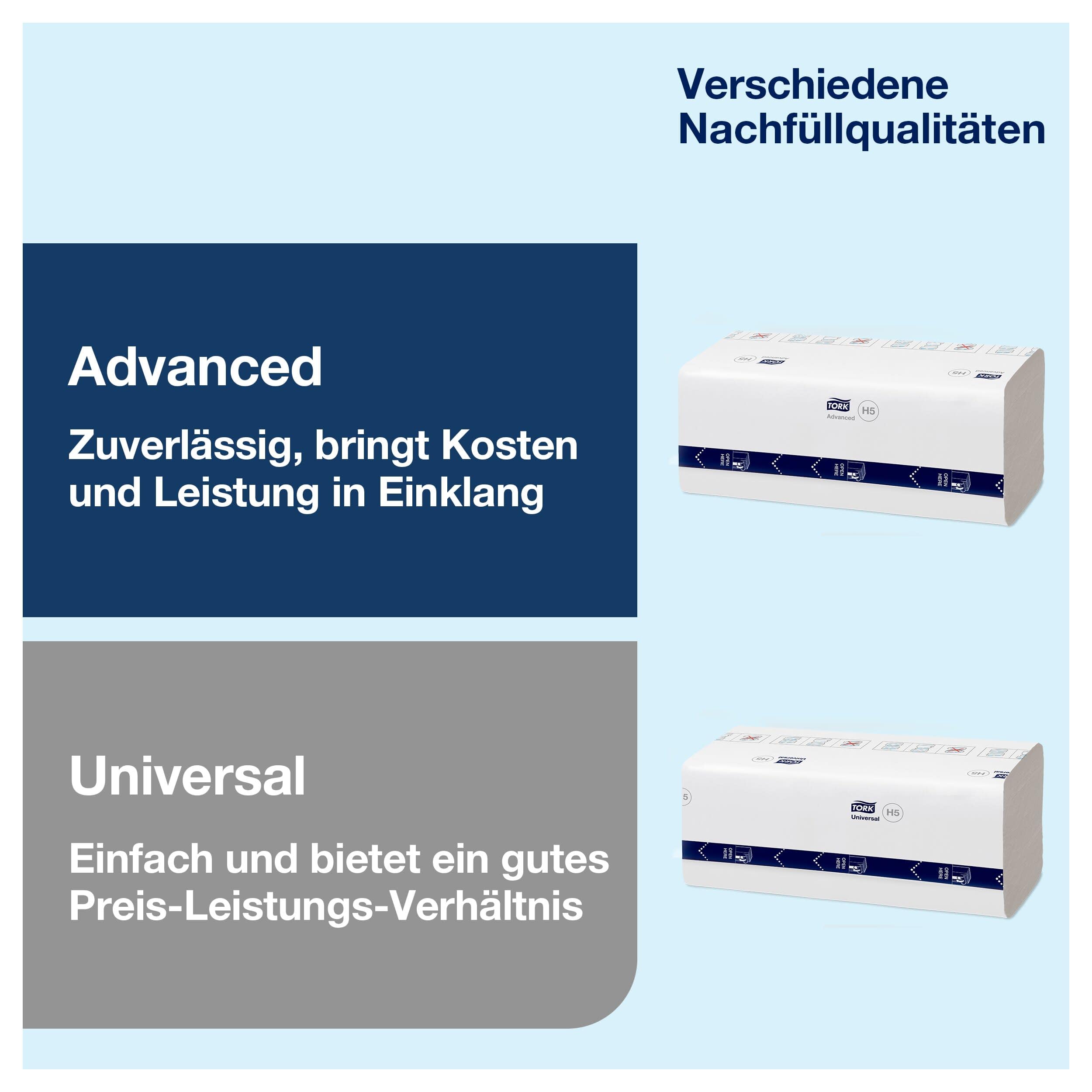 Tork PeakServe Automatik Spender für Endlos-Papierhandtücher Schwarz H5, hohe Kapazität, Elevation Serie, 552509