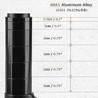 Vista 3 de Azarxis Bike Fork Stem Bicycle Extender Handlebar Riser Adaptor Aluminium Alloy Head up Adapter Flexible Easy Installation for 1-1/8 Inch 28.6 mm