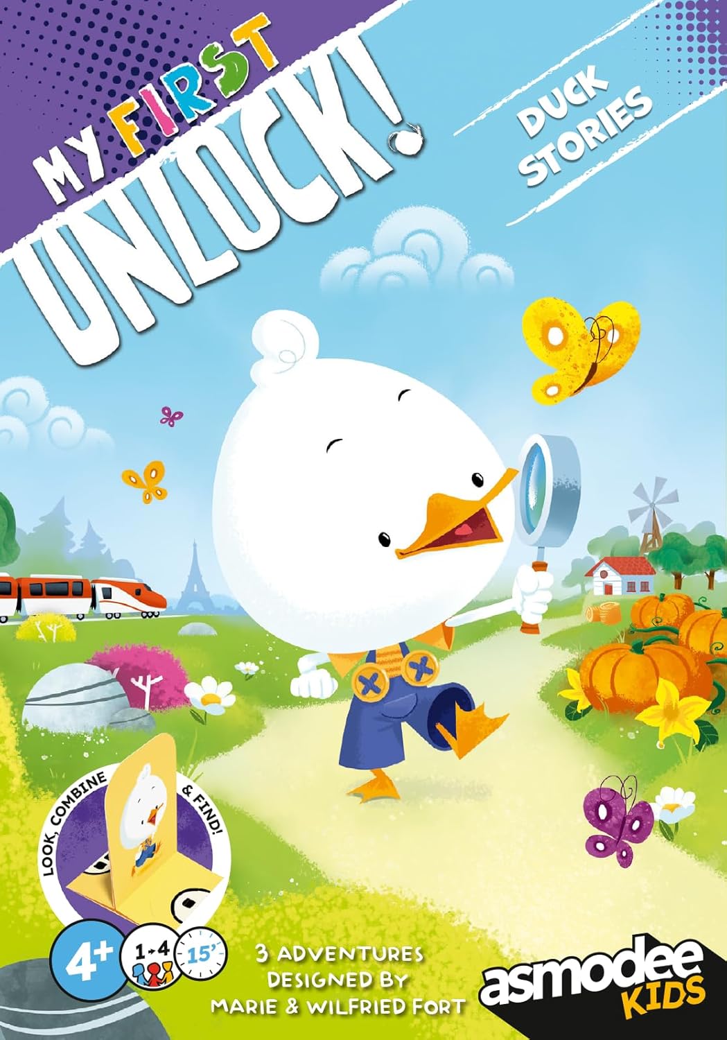 Asmodee My First Unlock! Duck Stories Board Game, Ages 4+, 1-4 Players, 15+ Minutes Playing Time