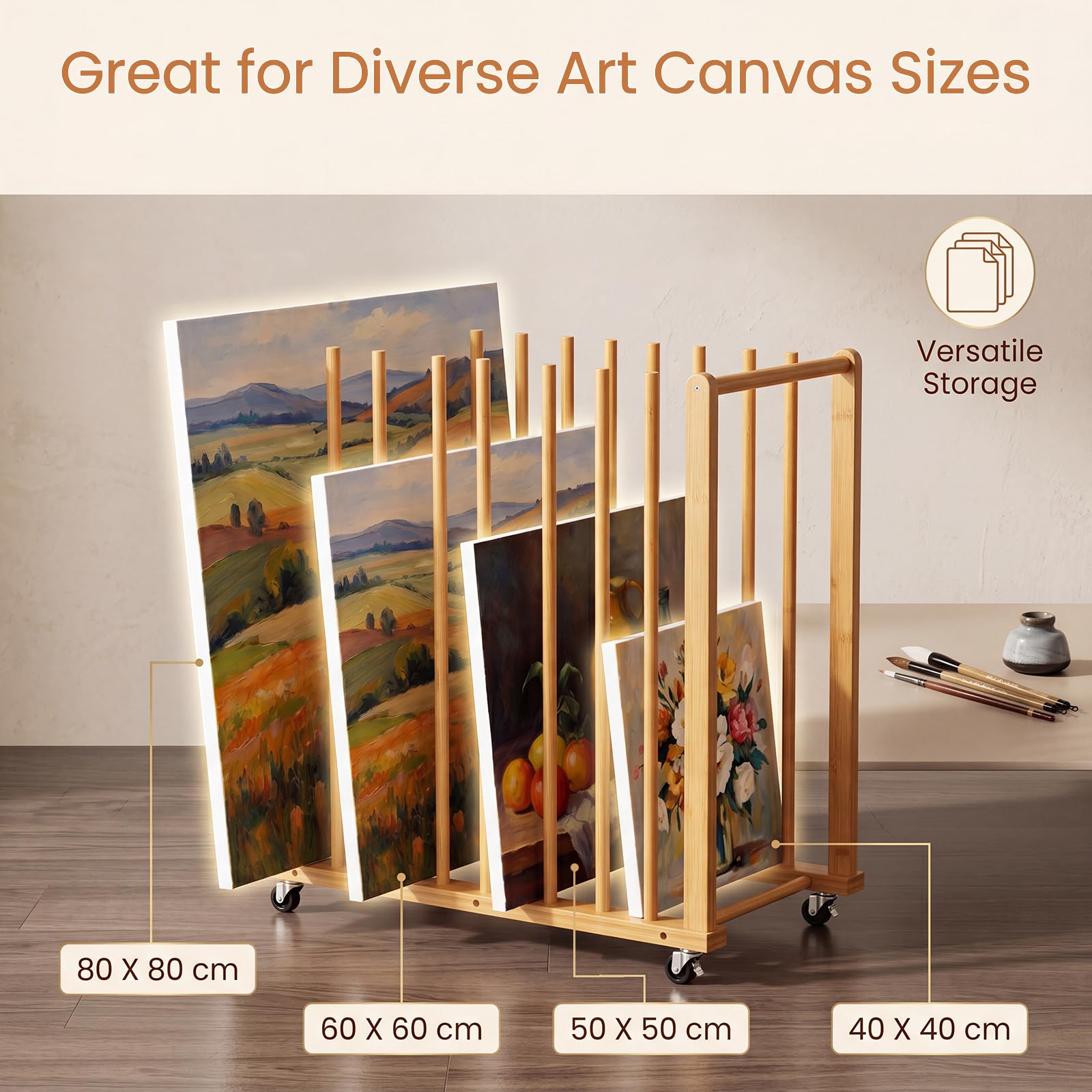 HOMASIS Support de Rangement pour Œuvres d’Art, Support de Peinture