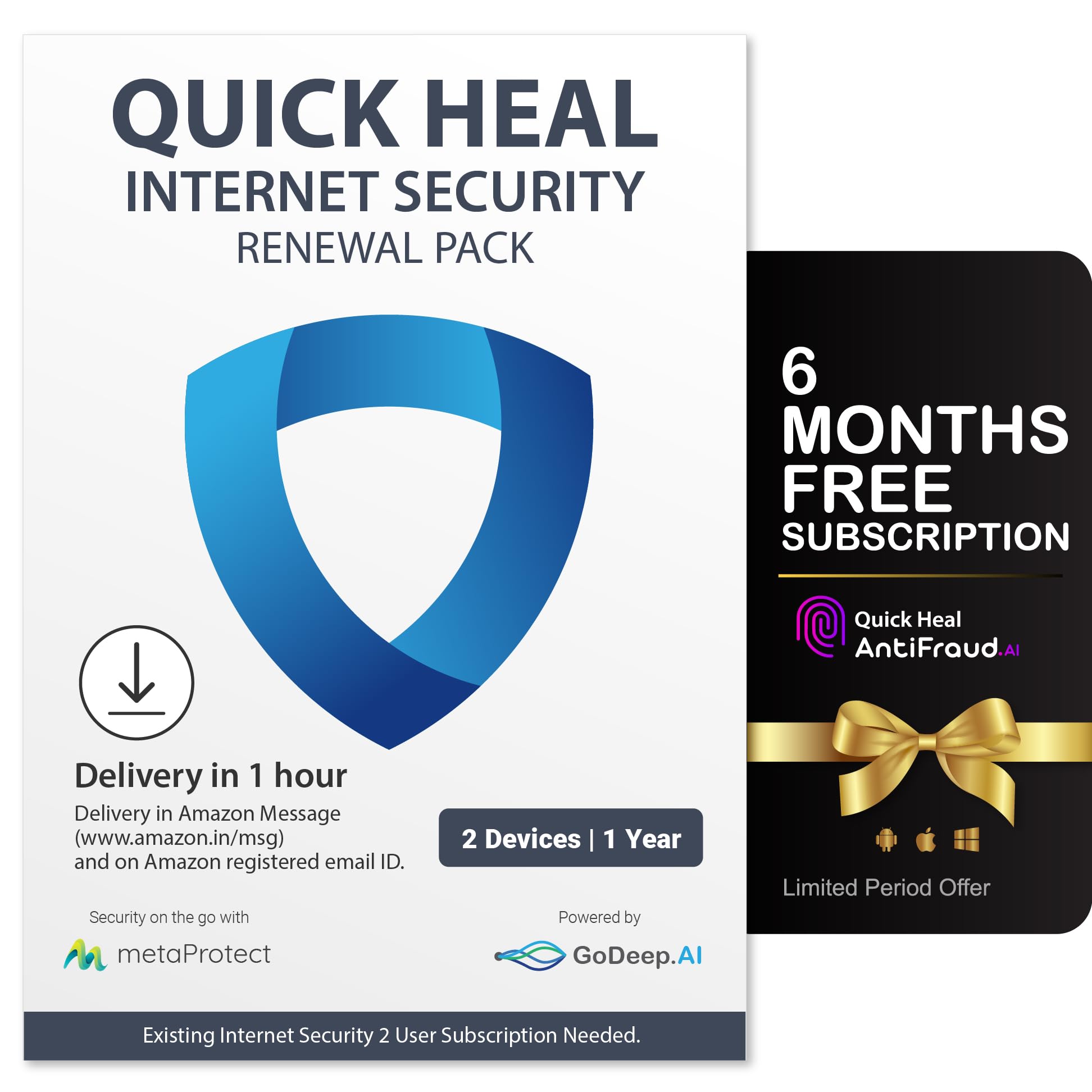 Quick Heal Internet Security Renewal Upgrade - 2 Users, 1 Year (Single Key) (Email Delivery In 1 Hour- No Cd)- Existing 2 User Internet Security Subscription Needed-picture-15