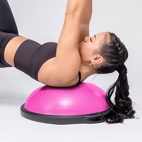 Vista 31 de BOSU Entrenador de equilibrio deportivo, tamaño de viaje que permite un fácil transporte y almacenamiento, 19.7 in, Azul/Negro