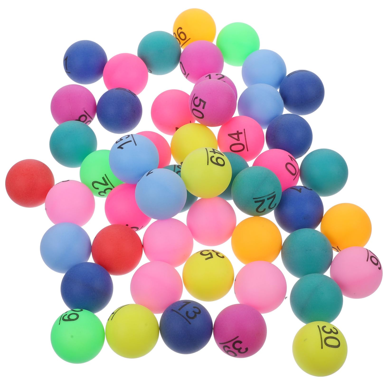 VANZACK Raffle Ball Set Balls 1 to 50 Numbered for Parties Events and Number Games