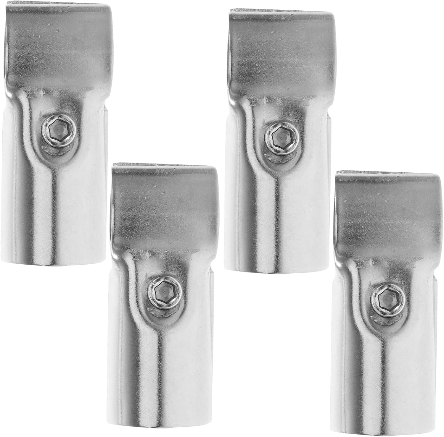 UKCOCO 4pcs Chain Fence Clamps Panel Clamp Fence Post Fitting Tools End Clamps Chain Link Fence