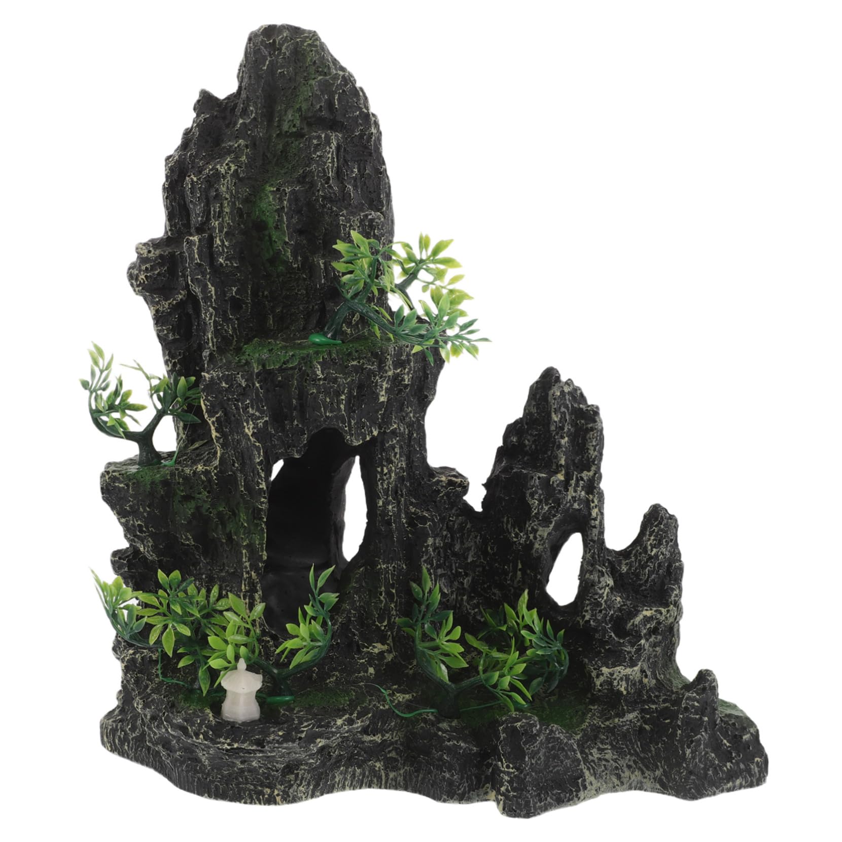 Abaodam Piedra de Dragón Simulada para Decoración de Peceras Adorno de Rocalla para Acuarios Escondite para Peces Betta Decoración de Acuarios para Pecera de Piedra Simulada