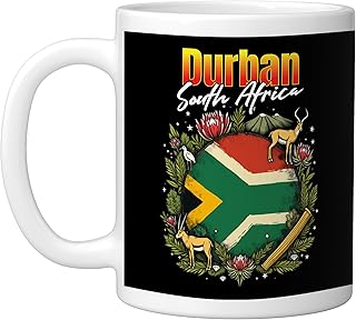 Durban South Africa Ceramic Mug, White