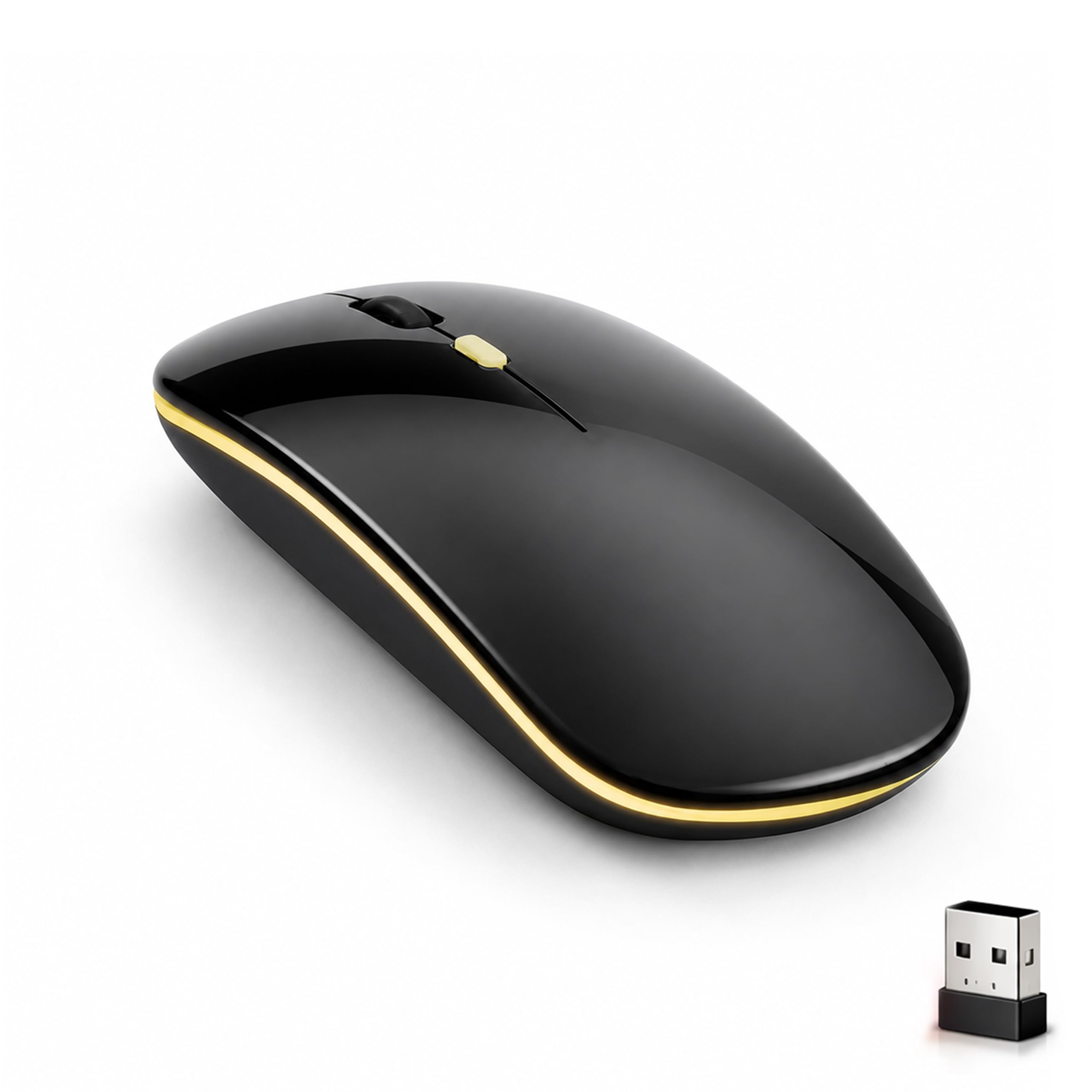 Ant Globe 25 Dual Mode Wireless Mouse|30-Hour Playtime|Bluetooth + 2.4GHz USB |Rechargeable Silent Optical Mouse for Laptop, MacBook, iPad, PC |3-Level Adjustable 1600 DPI, Slim Portable Design –Black-image-26
