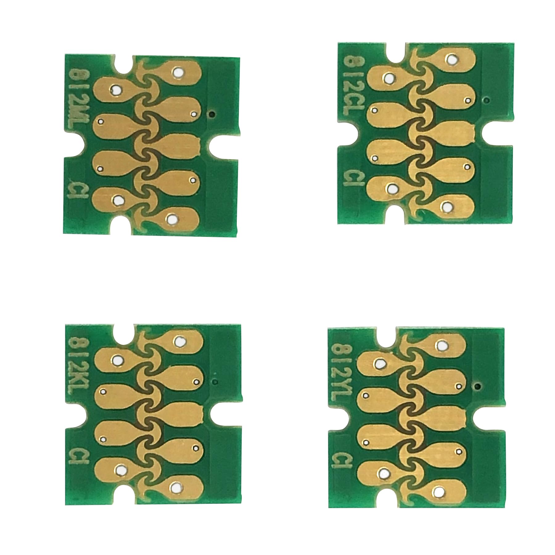 BJ-INK Empty Refillable Ink Cartridges Chips Compatible with Epson 812XL T812XL to Use for WF-3820 WF-3825 WF-4830 WF-4835 WF-7840 WF-7820 (812chip)