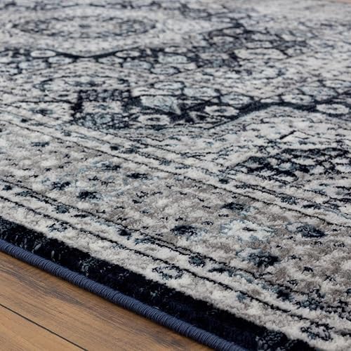 Miniatura 5 de LUXE WEAVERS Alfombra oriental azul marino 8x10