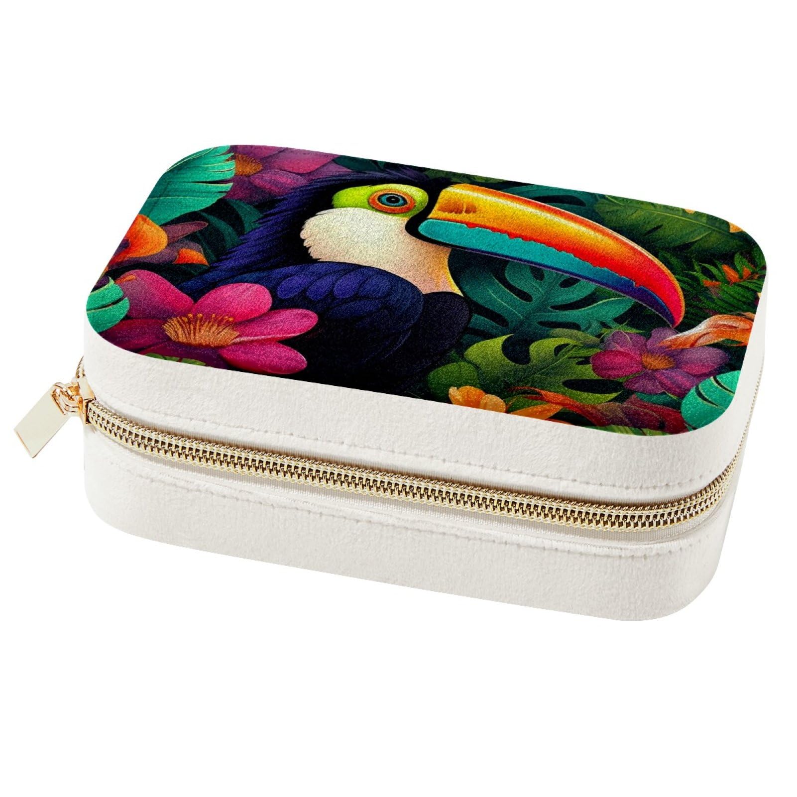 Boîte à bijoux de voyage Toucans G pour bagues et colliers