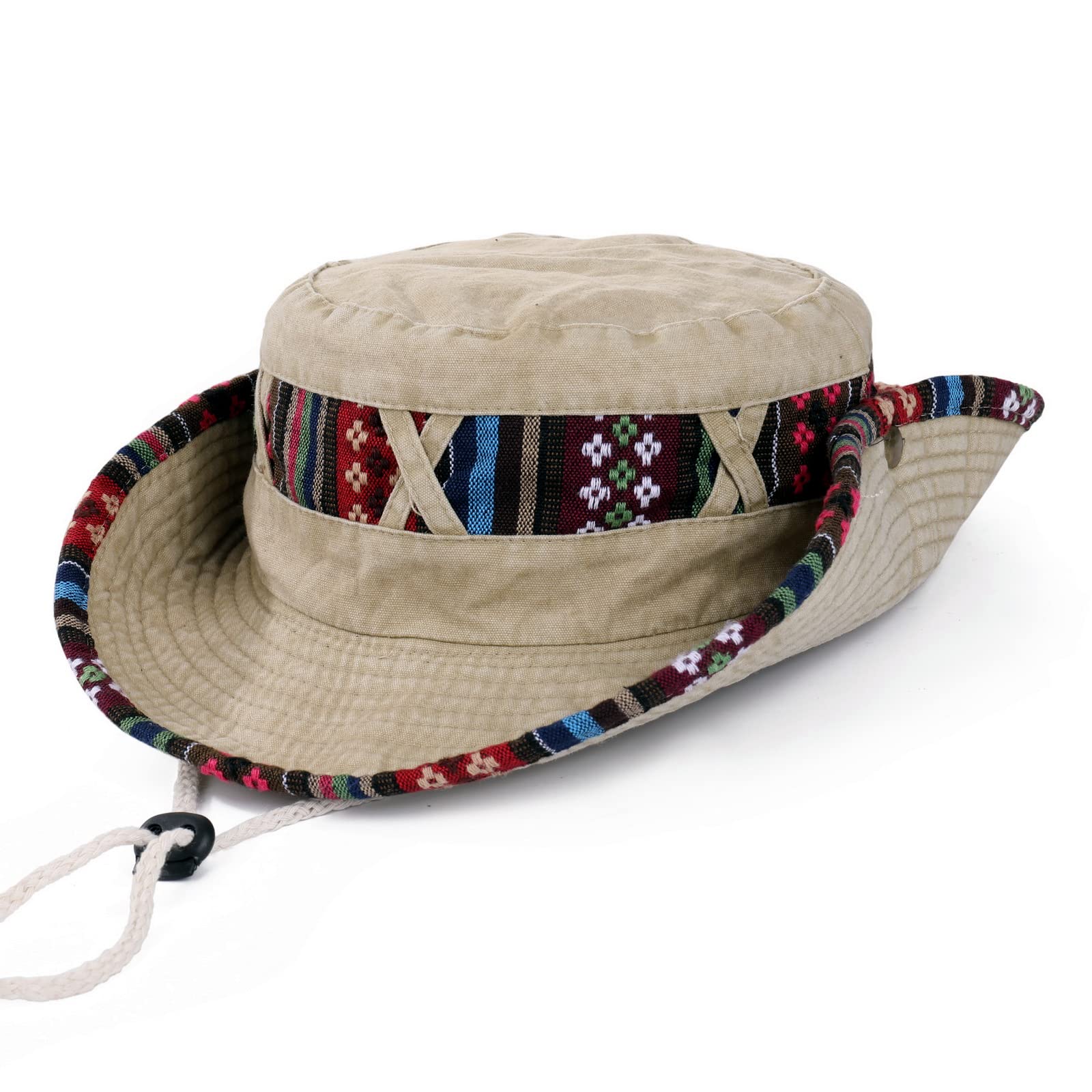 MengPa Sombrero de pescador unisex reversible para viajes de verano