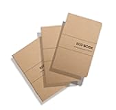 Eco Books Small Pocket Notebook Pack – 3.5 x 5.5 In., 48Page Lined Paper Mini Notebooks Made with FSCCertified Recycled Paper – 80# Kraft Paper Cover, 60# Interior Pages – Kraft Paper Notebooks by