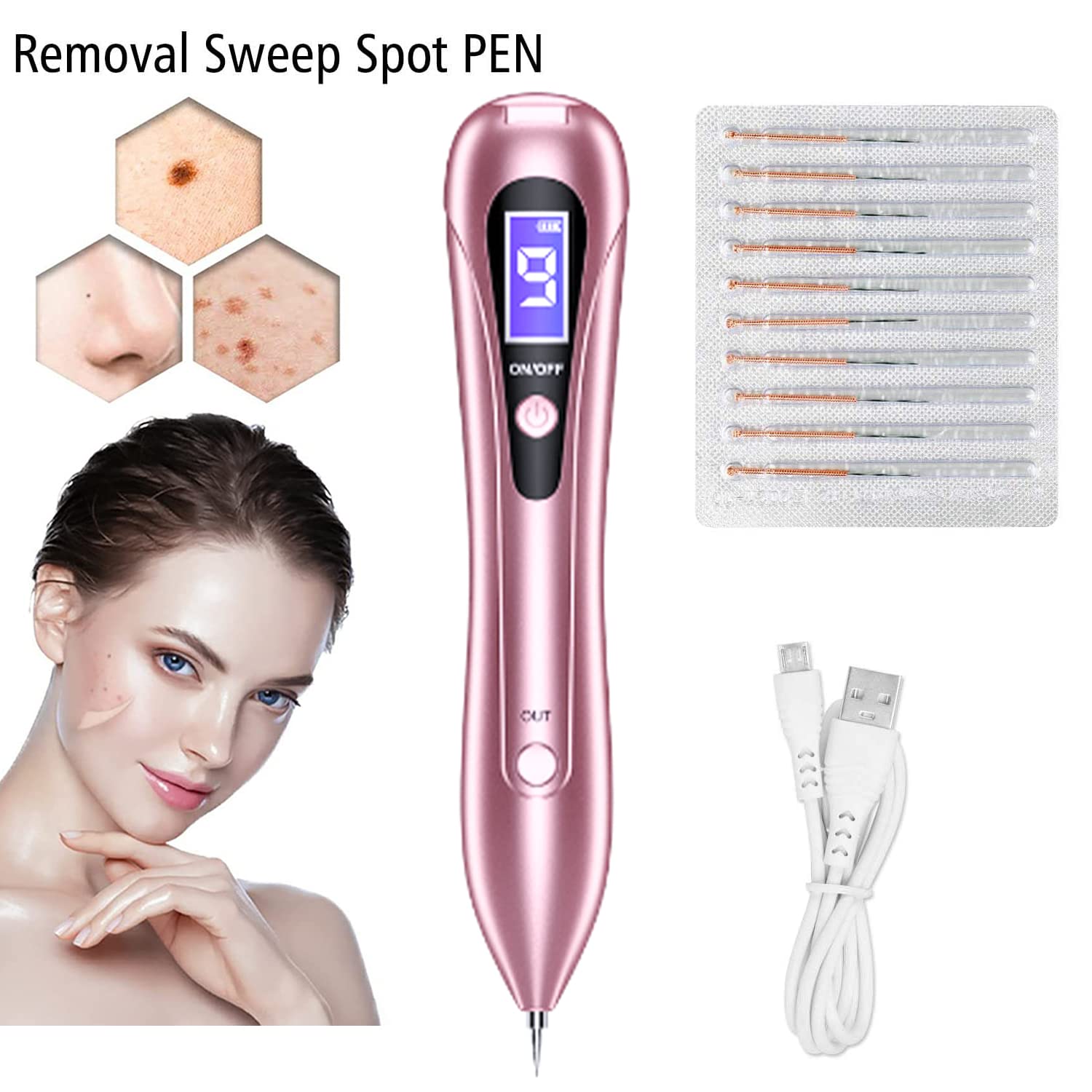 Buy Jorunb Mole Remover Pen, Skin Tag Remover with 9 Strength Levels