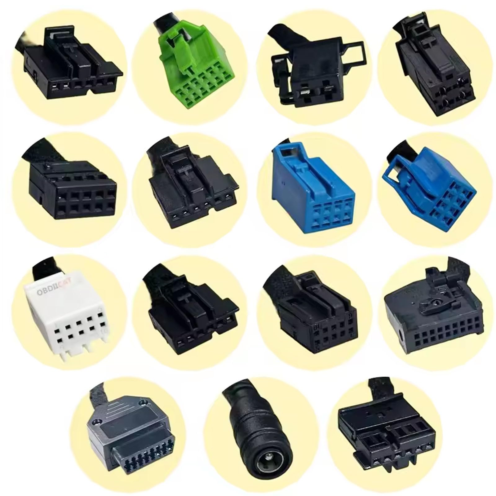 Equipo de prueba automotriz con diseño antiinterferencias adecuado para W218 W204 W197 W447 W172 W209 Juego de cables de diagnóstico automotriz