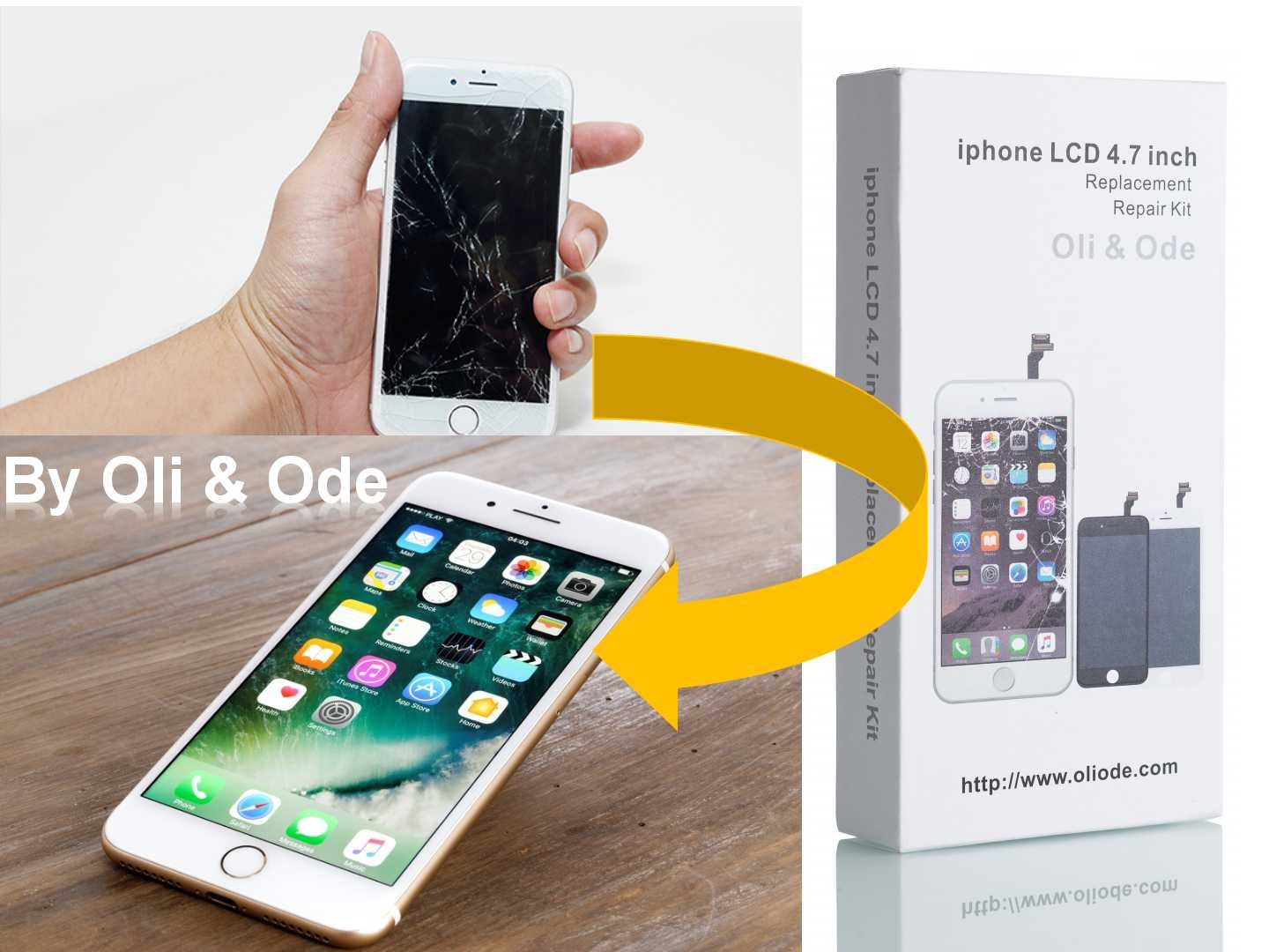 Amazon.co.jp: CW iPhone 6 4.7インチ交換修理用フロントパネル