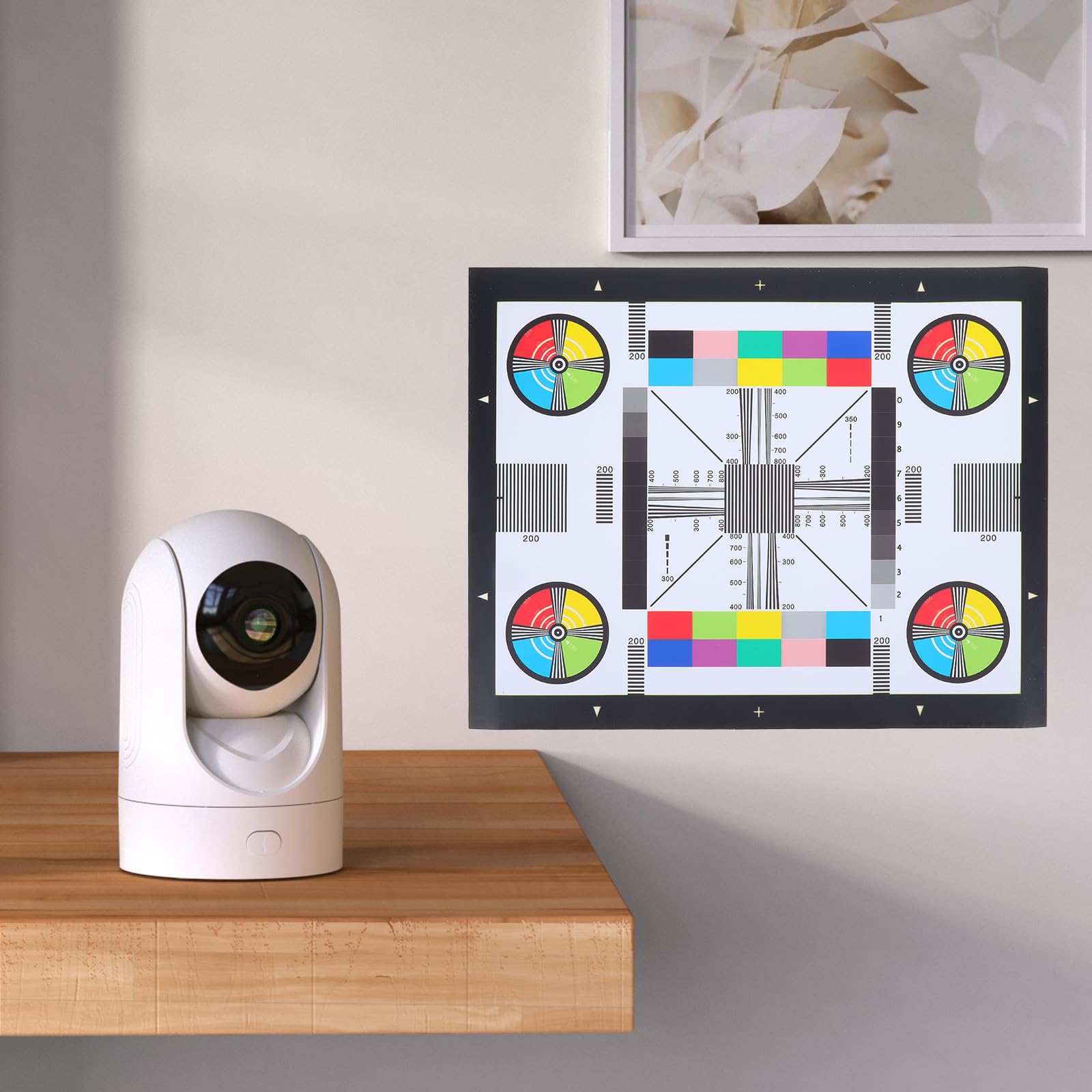 Farbtesttafel und Kameratesttafel 40x30cm Robust für CCTV Systeme mit Fokus Einstelltabelle zur Überwachungskamera Inspektion im Innen und Außenbereich
