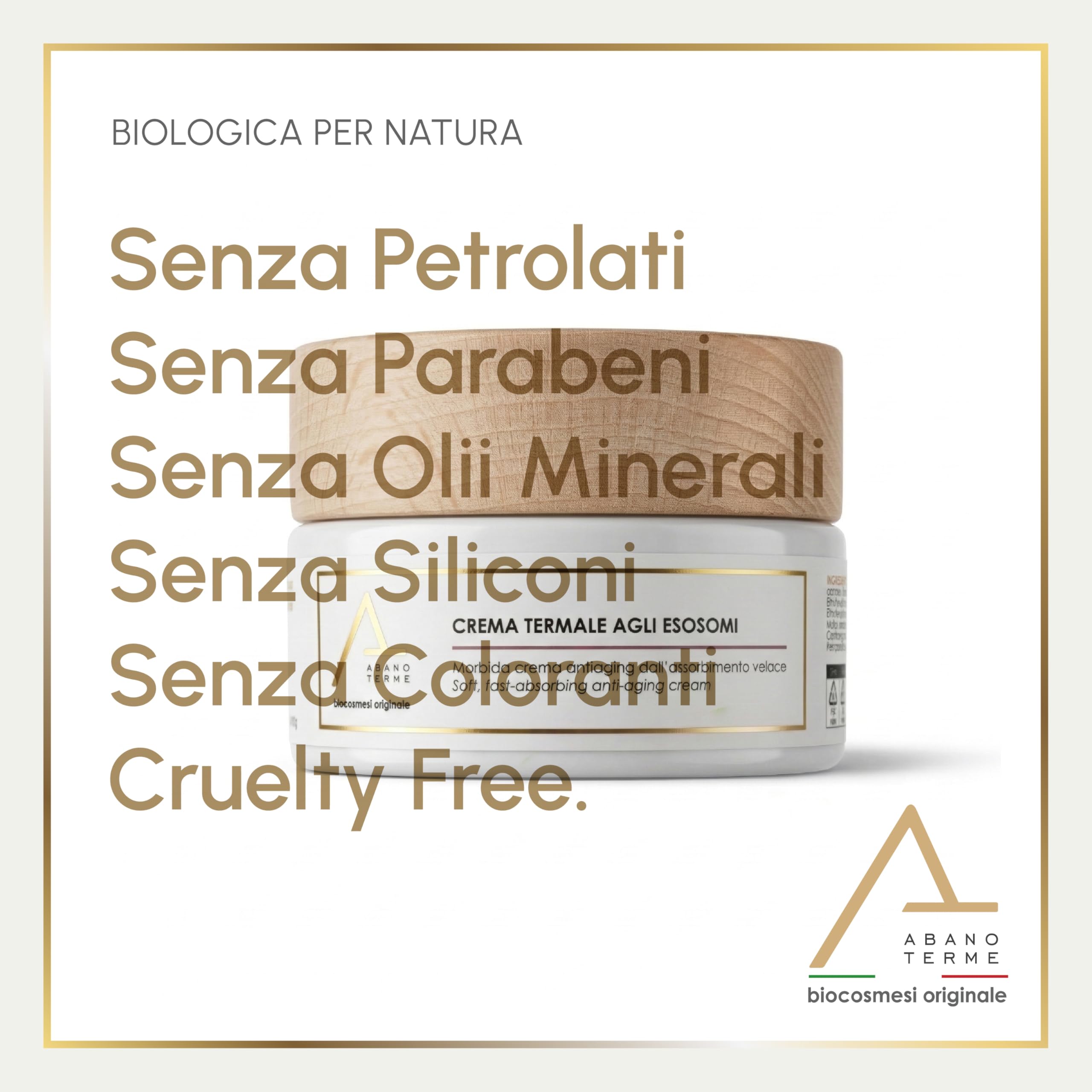 50ml Crema Viso Antirughe Idratante Esosomi Centella Asiatica e Acido Ialuronico BIO - Rigenerante Notte e Giorno con Staminali di Mela - Rimpolpante Rughe Profonde Pelli Mature Donna e Uomo