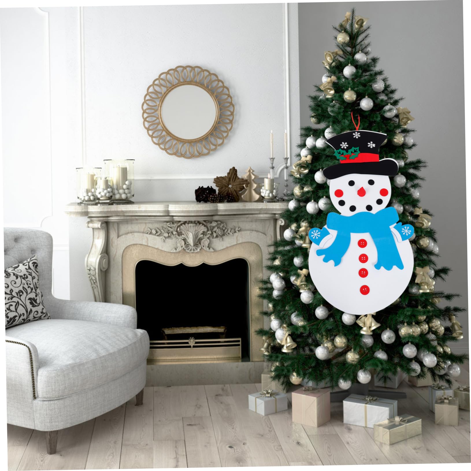 TOYANDONA 2 Sätze Verkleide Dich Mit Weihnachtsschneemann Handgemachter Schneemann Weihnachten Diy Schneemann Verzierung Weihnachtsschneemann Diy Zubehör Colorful Gefühlt