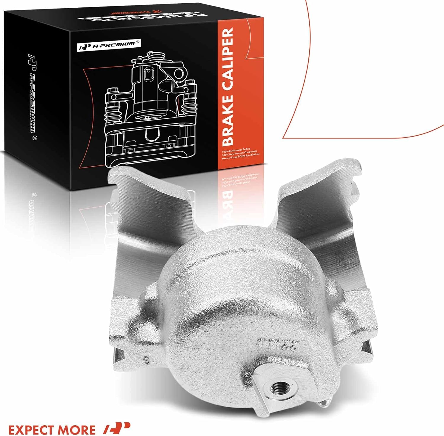 A-Premium Disc Brake Caliper Assembly Without Bracket Compatible with Select Ford and Mazda Models - Ranger, Explorer, Aerostar, For Bronco II, B2300, B3000, B4000, Navajo - Front Right Passenger Side