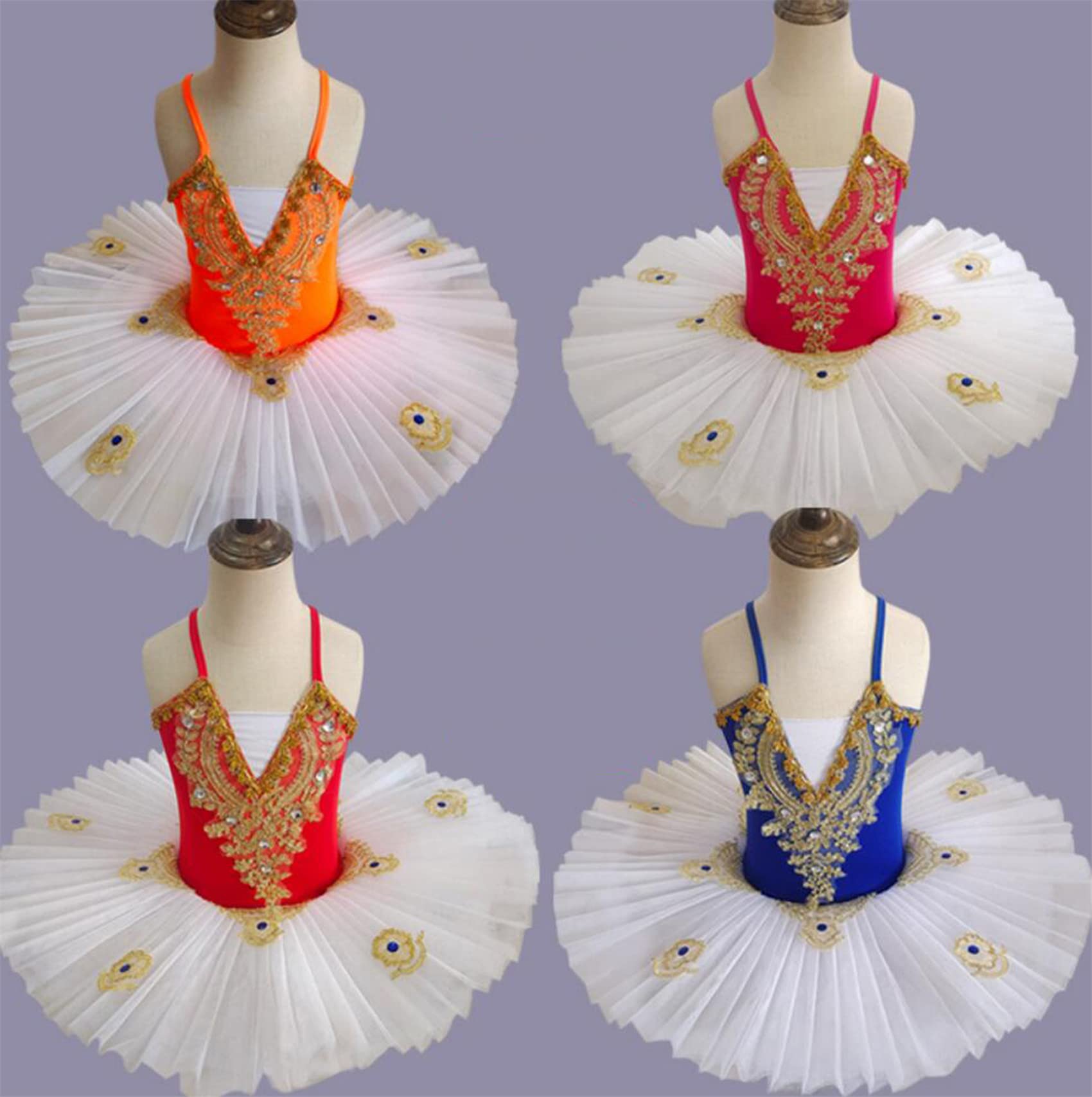 Wit Professioneel Ballet Tutu, Kinderen Meisjes Volwassenen Pannenkoek Tutu Dans Ballet Kostuum Ballerina Balletjurk Feestjurk Danskleding,Wit,140