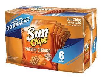 Sunchips, Harvest Cheddar, 6 oz Pack of 12