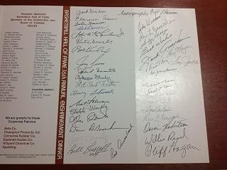1983 Naismith Basketball/NBA HOF Enshrinement Program Psa Signed (37) RUSSELL - NBA Autographed Miscellaneous Items