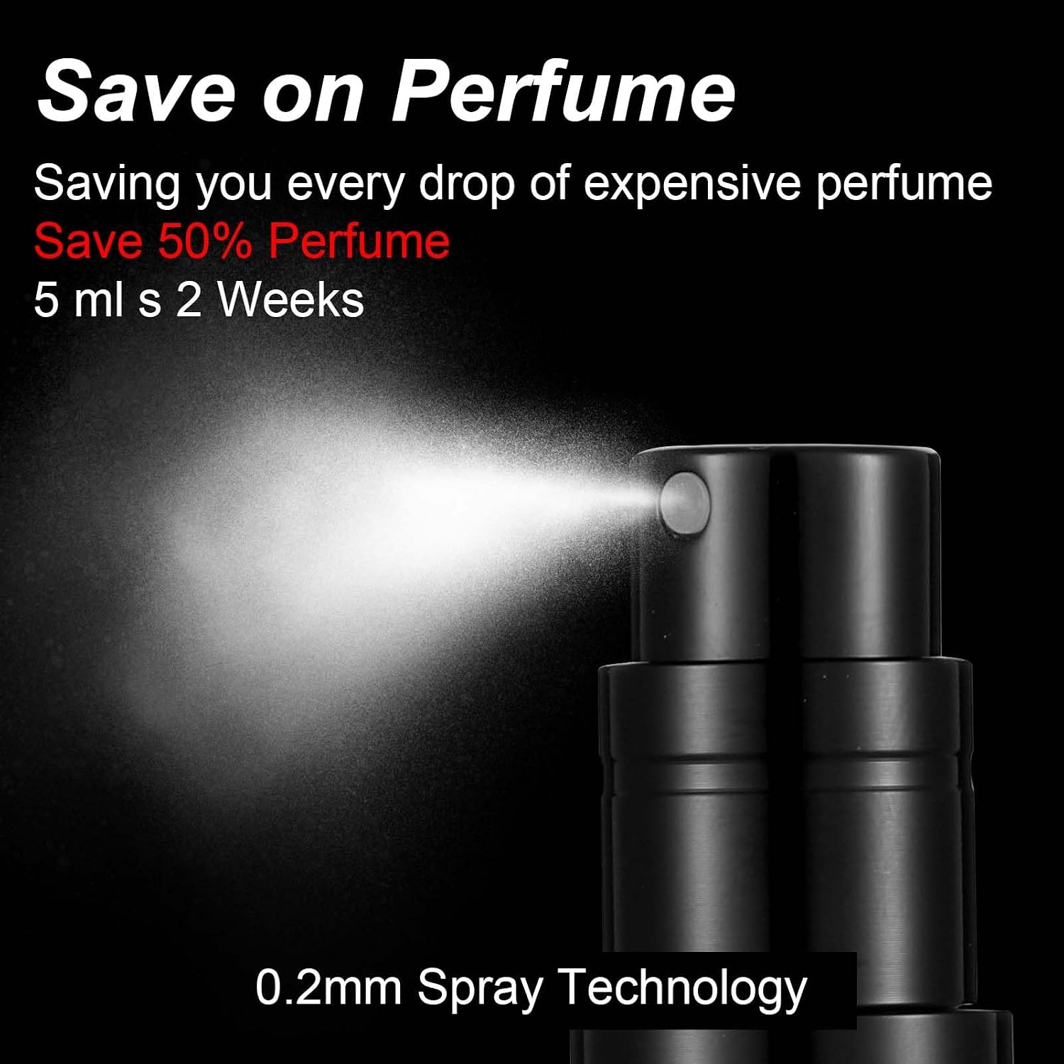 2 Pcs Mini Refillable Perfume Atomizer, Mini Portable Spray Bottles 5ml Leakproof Empty Cologne Dispenser Travel Perfume Refillable Bottle Portable Cologne Dispenser PerfumeSpray Bottle