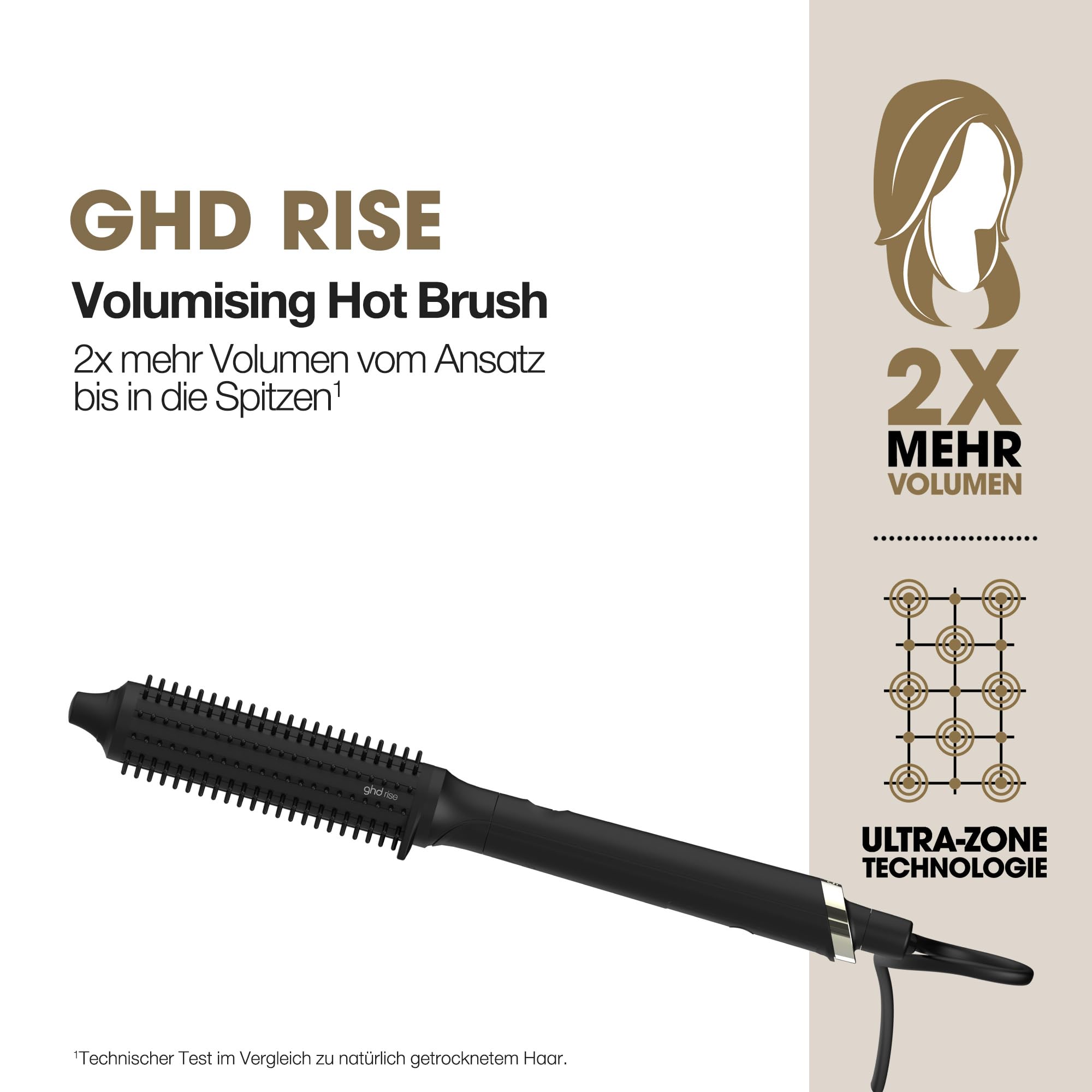 ghd rise Hot Brush: Lockenbürste & elektrische Rundbürste für mehr Volumen