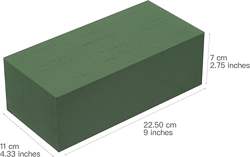Miniatura 3 de Crafare Bloques de espuma floral frescos húmedos de 8.9 pulgadas de largo x 3.9 pulgadas de ancho x 3.9 pulgadas de alto para arreglos florales