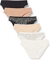 Vista 1 de Tienda Essentials - Pantis de algodón estilo bikini para mujer, paquete múltiple (disponibles en tallas extragrandes)