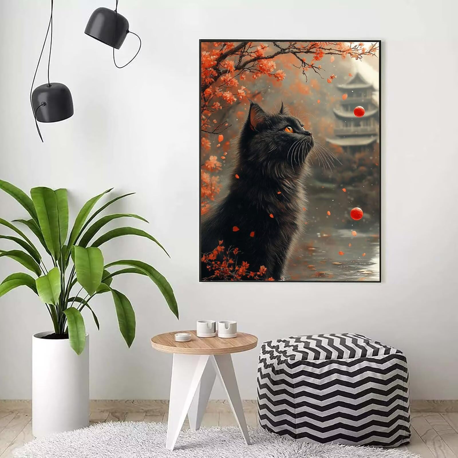 paysage Peinture Numero Adulte, Avec Pinceau and Acrylique - 60x80cm j0-221 | Peinture par Numero Cat-2, Activité Manuelle Adulte Débutants, Tableau Decoration Murale, Cadeau Femme, Sans Cadre