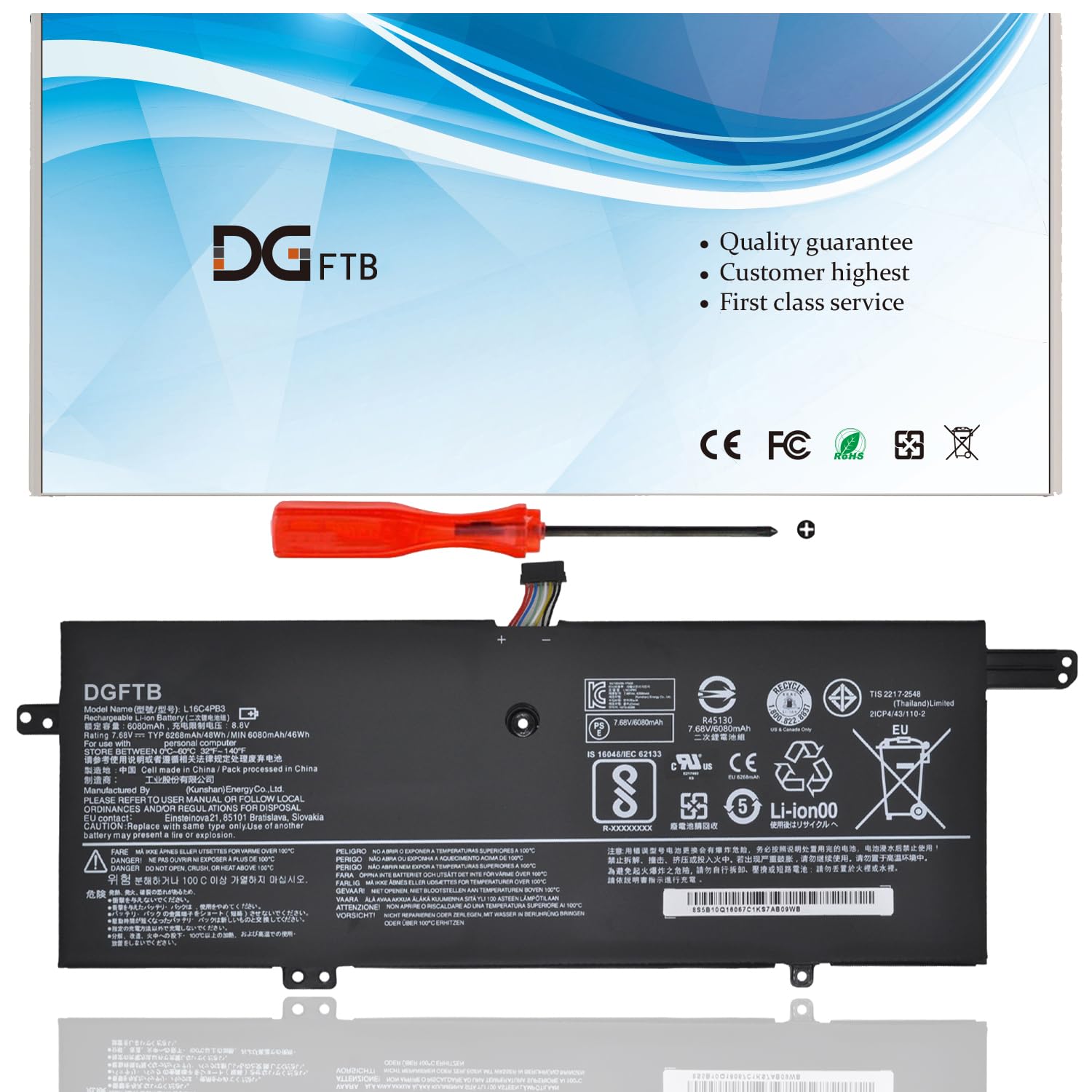 Amazon.com: DGTEC L16C4PB3 L16M4PB3 L16L4PB3 Laptop Replacement 