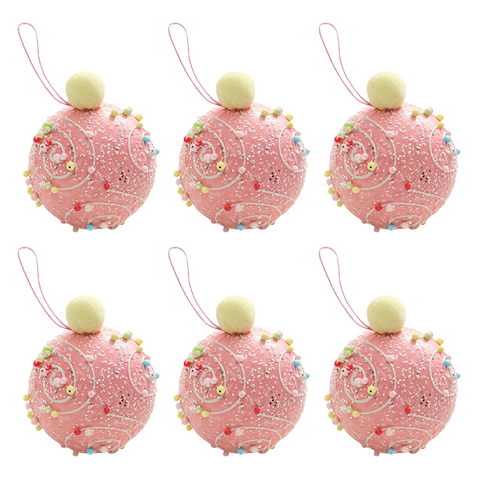 carotoe 6 Pcs Christmas Tree Decorations Christmas Ball Ornament Hanging Ball for Home Holiday and Festival Tree Decorations