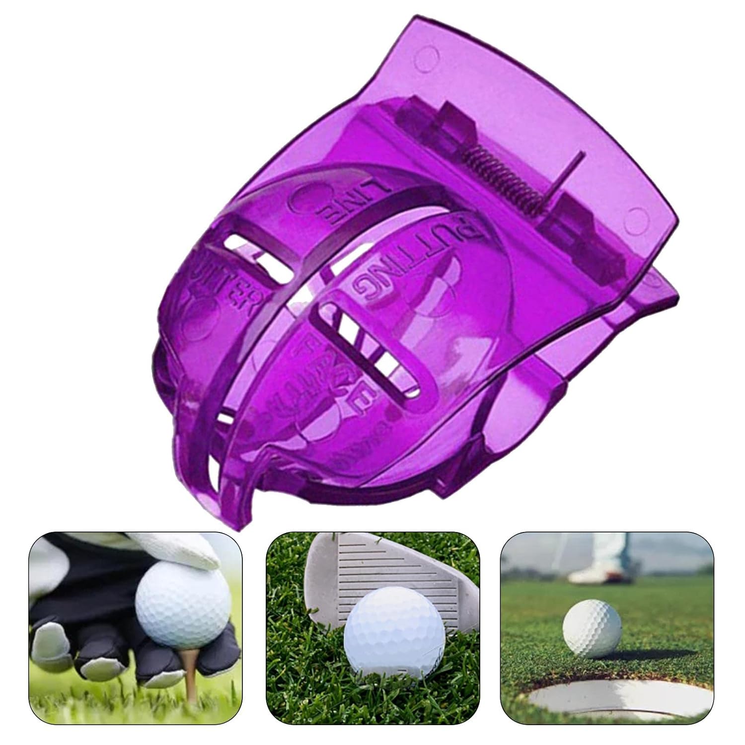 CALADNIS Golf Ball Line Liner Marker Stencil Alignment Tool Marking Sports Purple Amazon.in