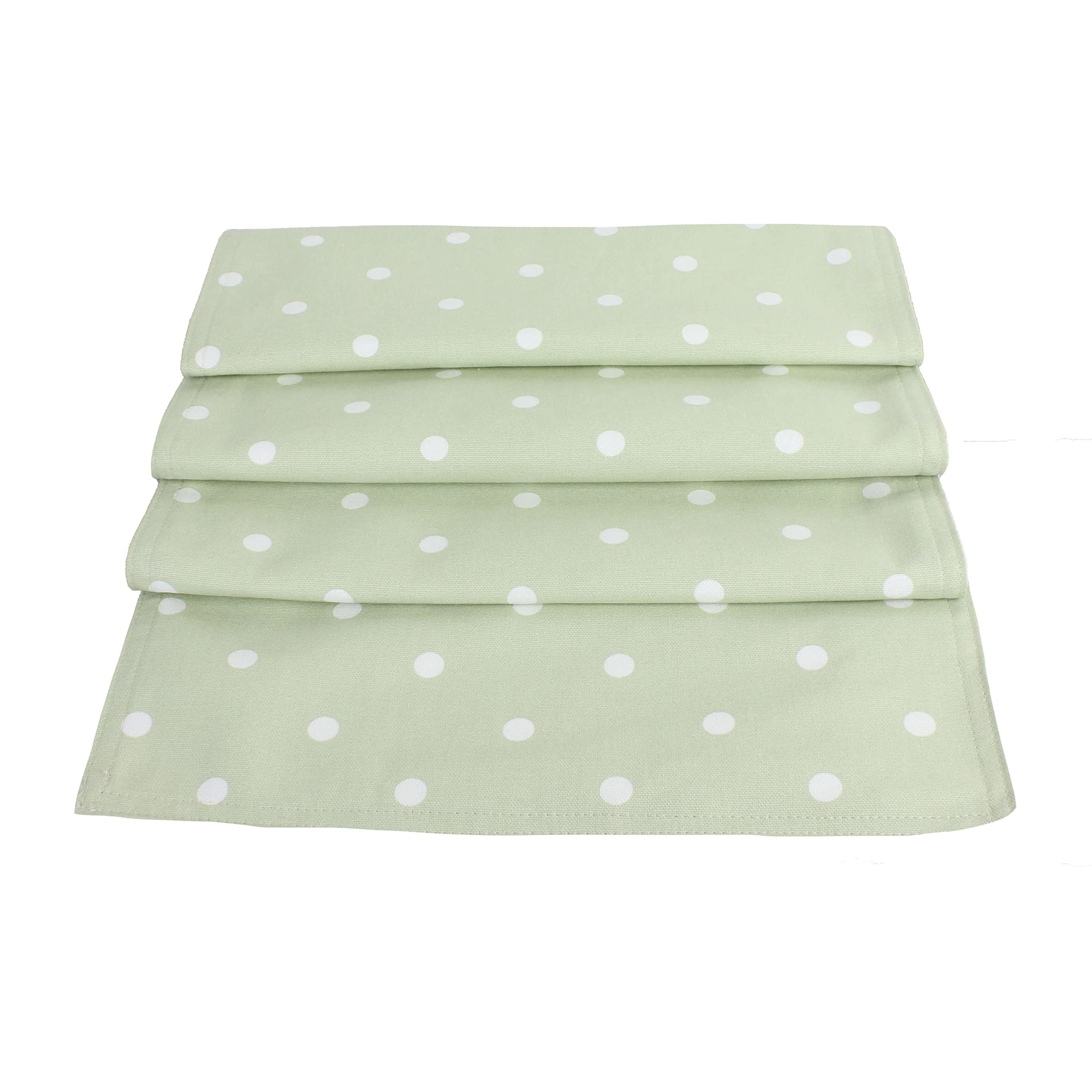 Dotty Sage Green Polkadot Table Runner