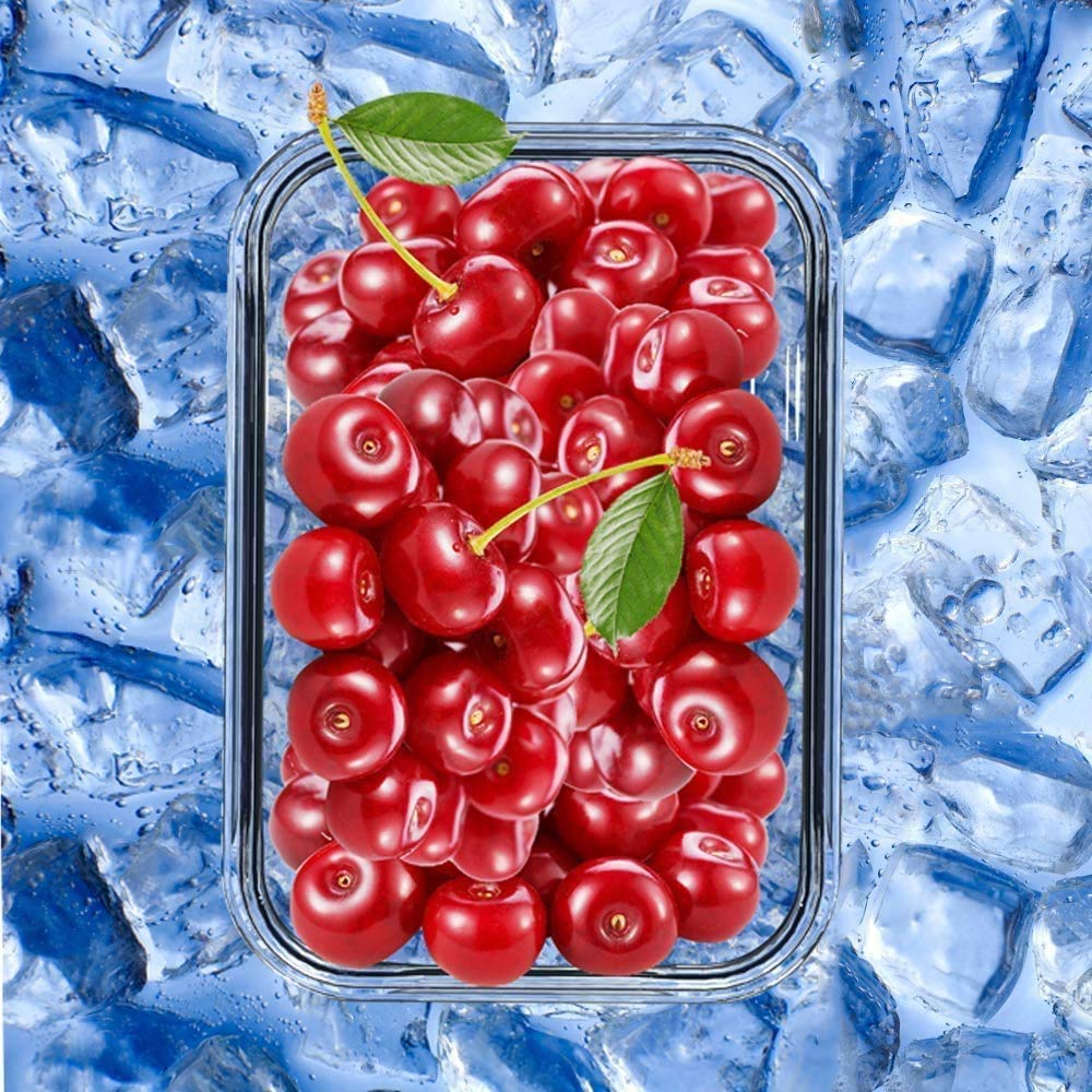 GENICOOK Lunchbox Boîte à lunch bento avec sac à lunch/bocaux en verre parfait pour la préparation des repas (5 * 840 ml)