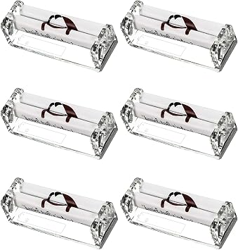 6 Pcs Cigarette Roller Plastic Cigarette Rolling Machine Hand Size Rolling Machine Cigarette Roller 78mm Cigarette Making