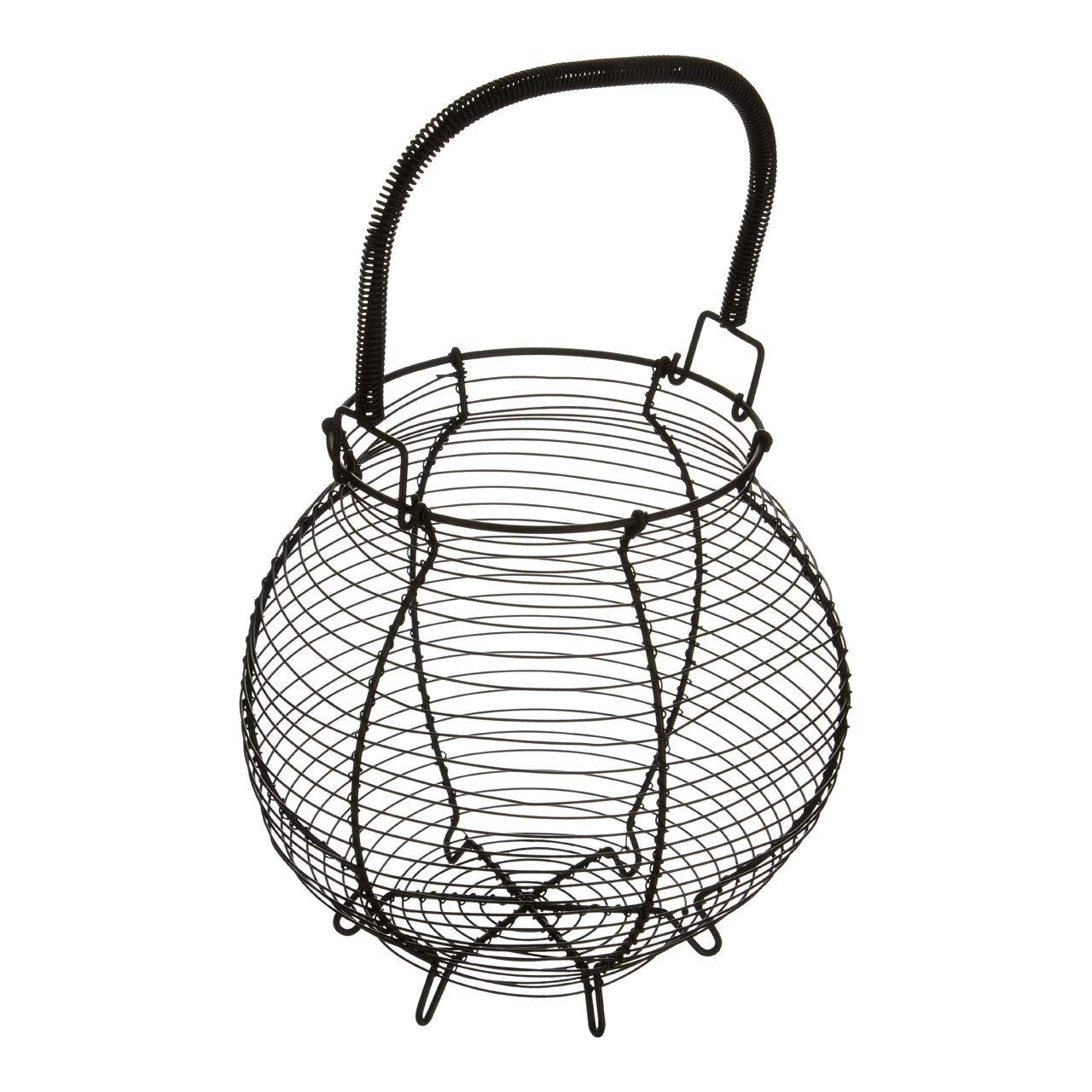 Premier Housewares - Cestino portauova in fil di ferro., Filo di ferro., Nero, H33 x W21 x D31cm
