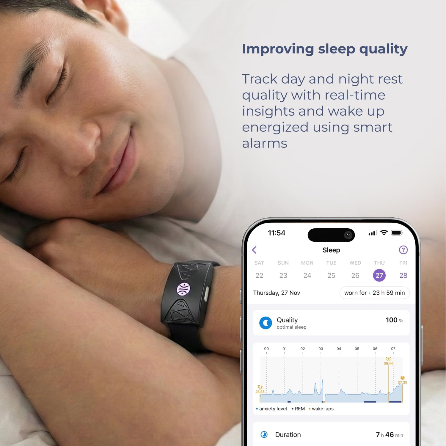 HEALBE GoBe U - Automatic Calorie Intake Smart Band, Energy Balance Insights, Hydration, Sleep, Stress, 24/7 Heart Rate, Neuroactivity, Free App, 5 ATM Waterproof - Black 5 71T4NIL7CjL. AC SL1500