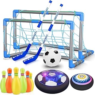 AM ANNA 3 in 1 Hover Hockey Soccer Ball Kids Toys Set