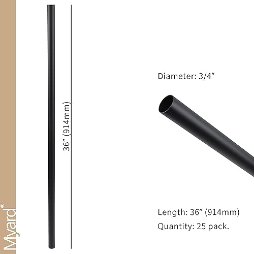 Miniatura 85 de Myard - Balaustres de aluminio para barandillas de terraza, porche, cerca Arco Facemount 32