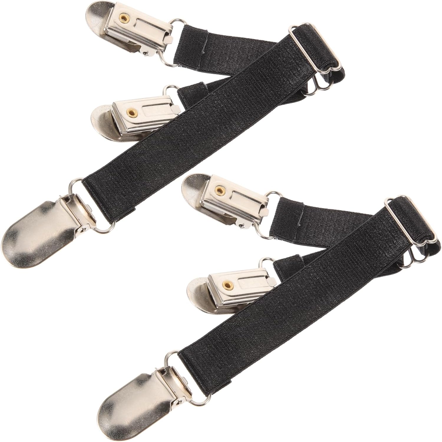 Women's Blouses for Work Metal Sock Clamp Unisex Shirt Keeper Polyester Non-slip Sock Clamp