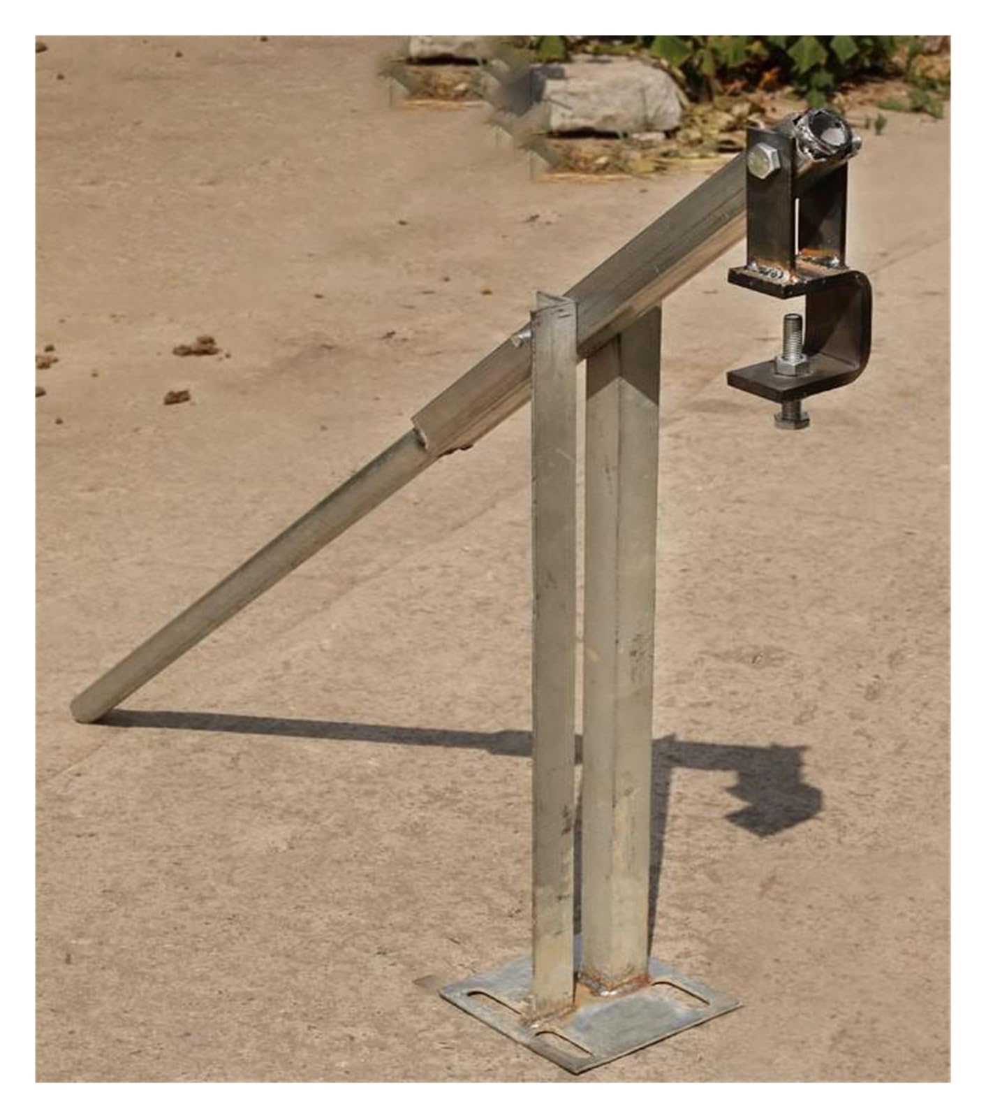 Extractor de postes, herramienta de palanca resistente para quitar madera, vinilo, metal, postes de valla de eslabones de cadena, abrazadera de 12 cm