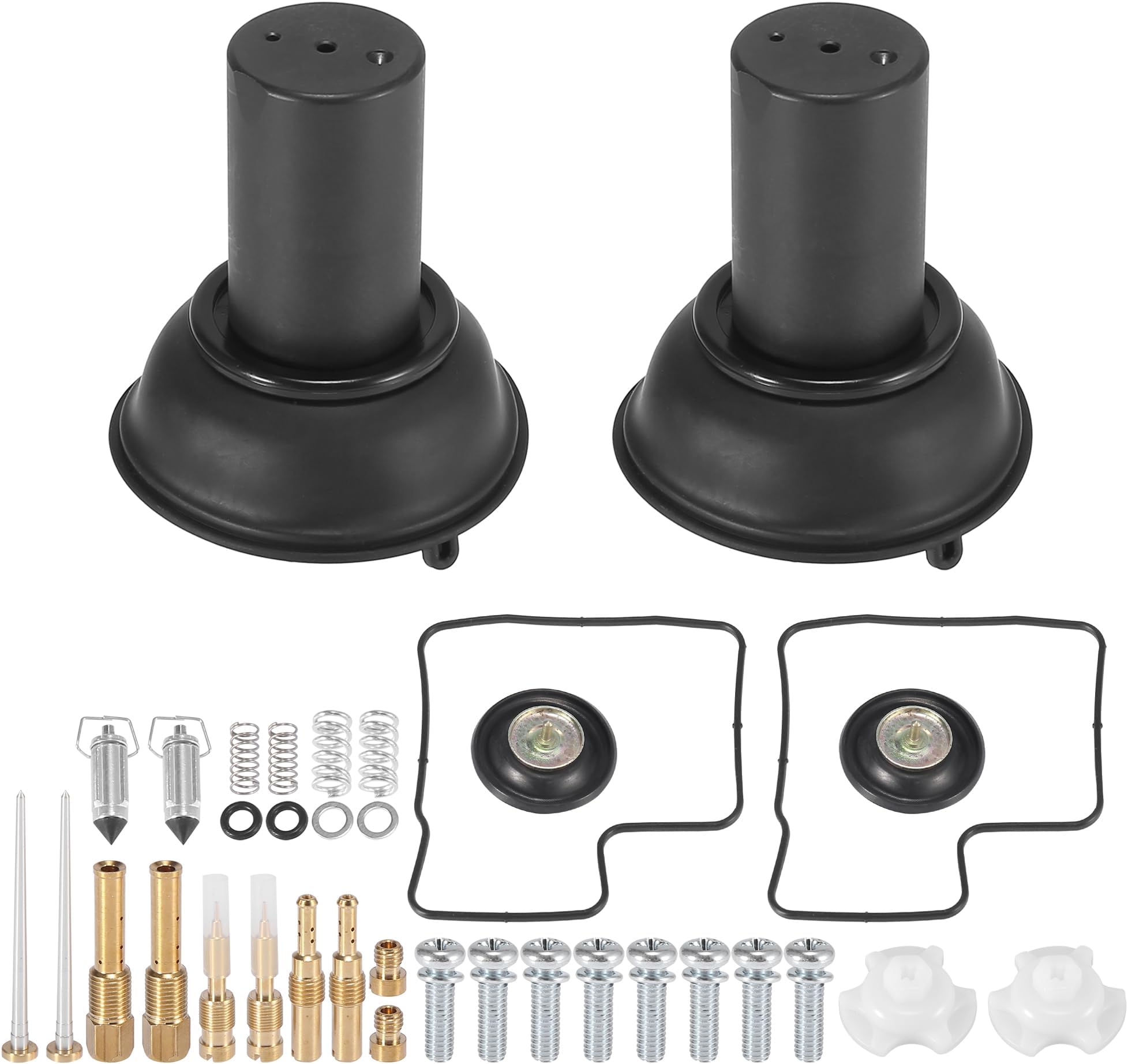 Motoforti 2 Kits Motorcycle Carburetor Repair Rebuild Parts for Honda Shadow VLX 600 1994-2003 Carb Repair Tools