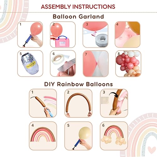 Miniatura 9 de 408 piezas de decoraciones bohemias para baby shower, telón de fondo, guirnalda de arco de globos, platos, servilletas, pajitas, banda, decoración