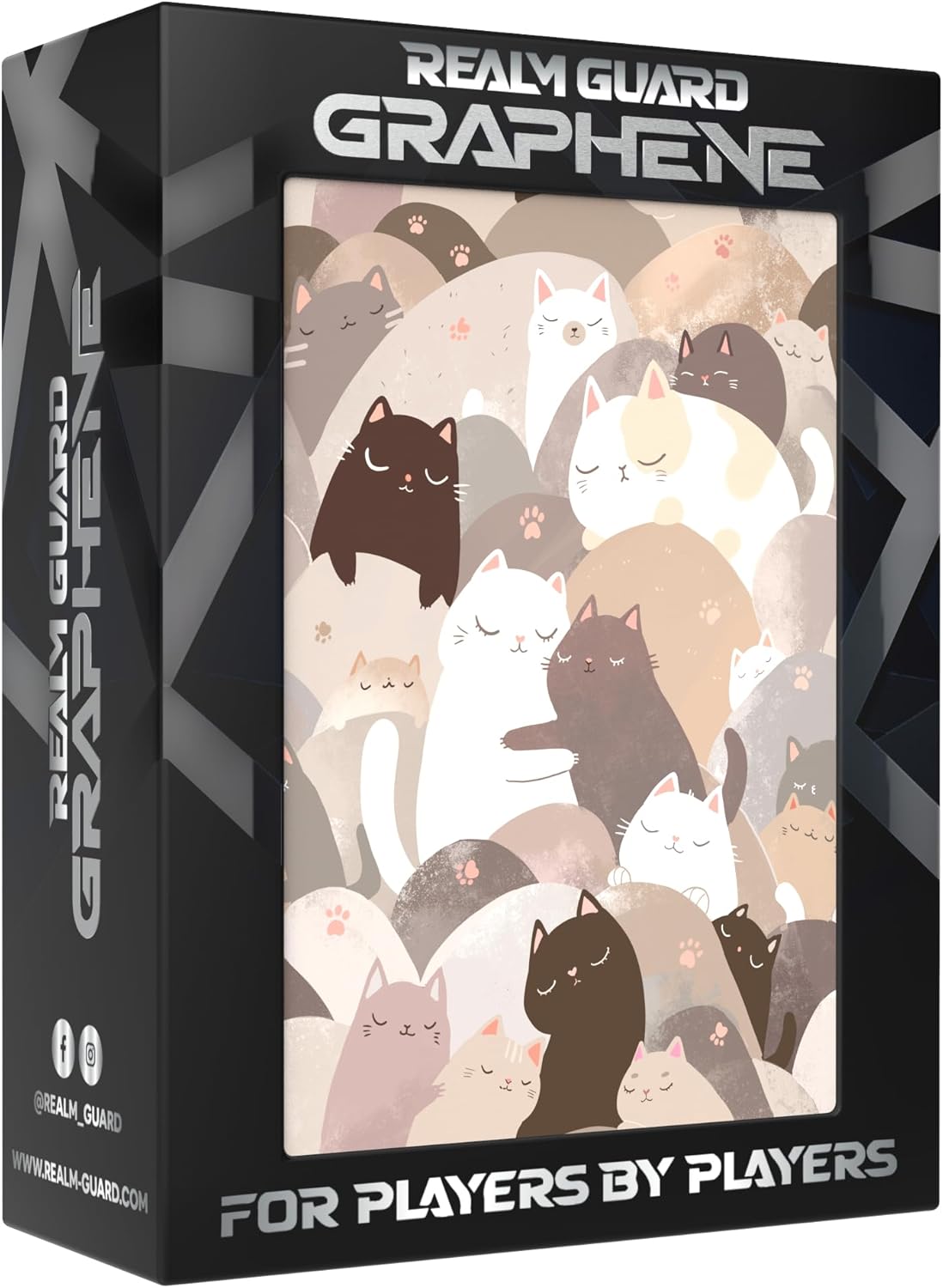 Graphene -100ct Textured Matte TCG/MTG Card Art Sleeves (Pastel Cats)