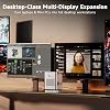 Nimo eGPU Carcasa para Tarjeta Gráfica Externa, AMD Radeon RX 7600M XT 8GB GDDR6, USB4 80Gbps y Oculink, eGPU Dock Portátil Todo en Uno con Fuente de Alimentación Integrada de 240W, 65W PD para Laptop, Mini PC, Consola Portátil 7