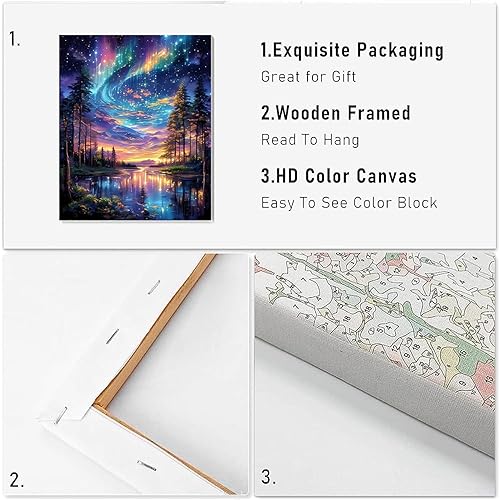 Miniatura 5 de VIGEGU Paquete de 4 kits de pintura de diamantes para adultos diseño de flores mariposa luna atrapasueños bricolaje kits de arte de diamantes 5D